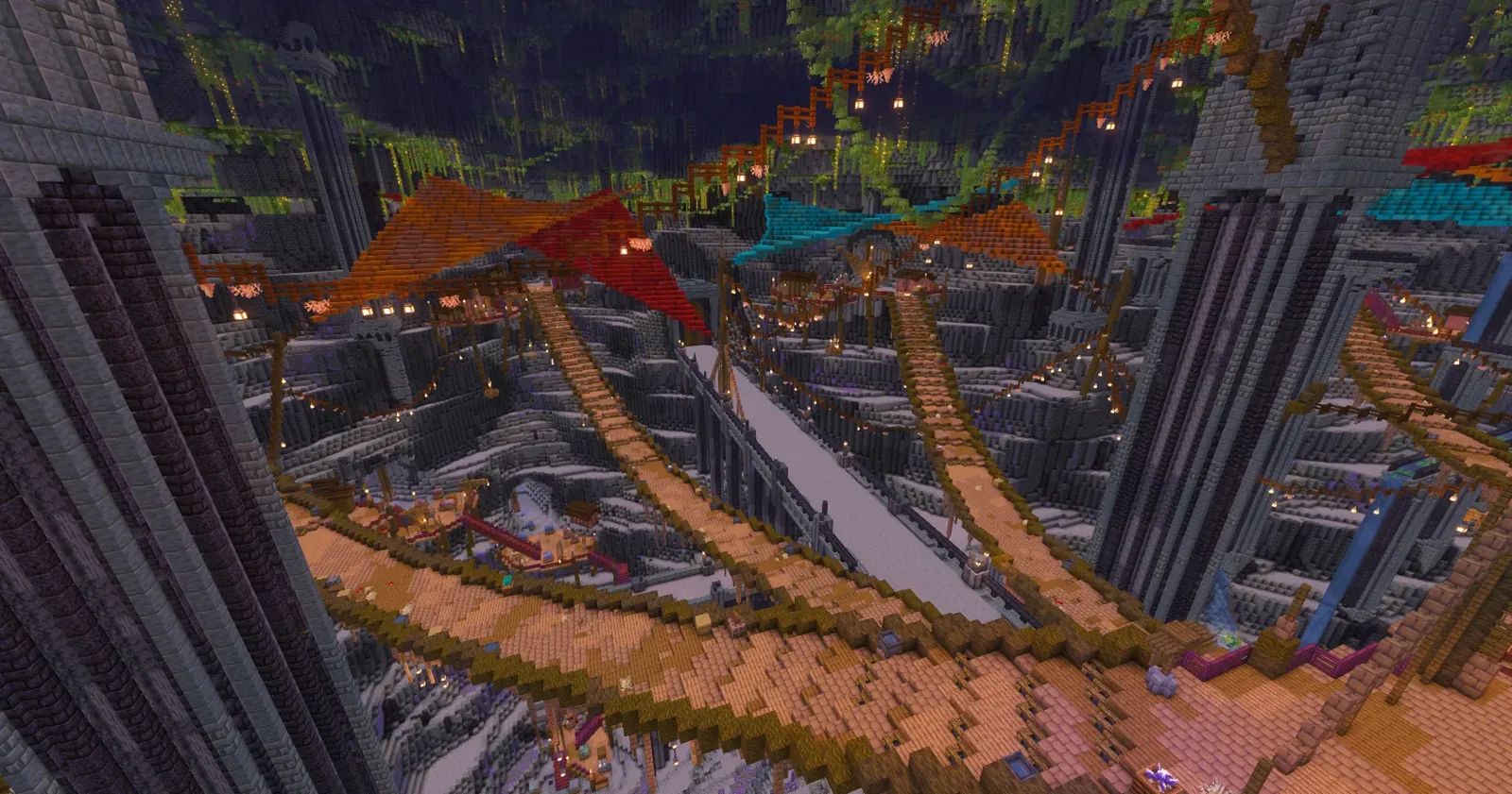 La mine vue d'en haut